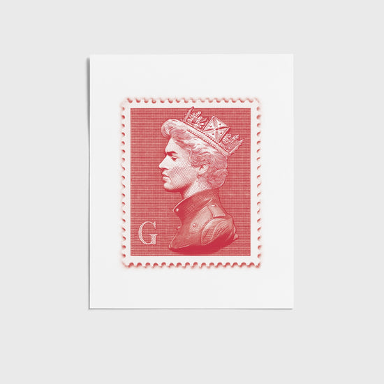George Stamp Red | George Michael Print