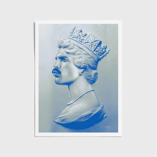 Freddie XL Blue | Freddie Mercury Print