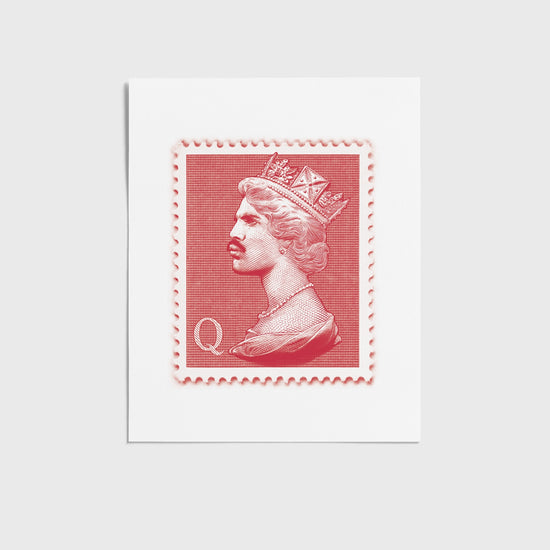 Freddie Stamp Red | Freddie Mercury Print