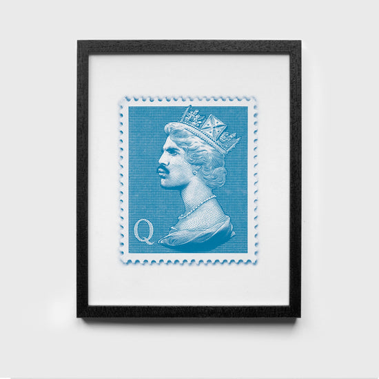 Freddie Stamp Blue | Freddie Mercury Print