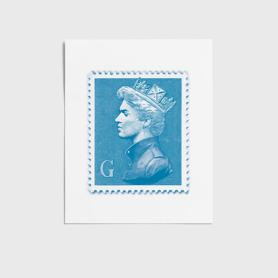 George Stamp Blue | George Michael Print