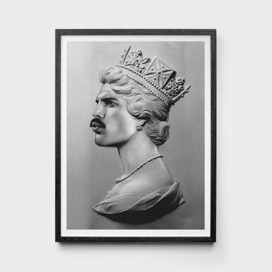 Freddie XL Monochrome | Freddie Mercury Print