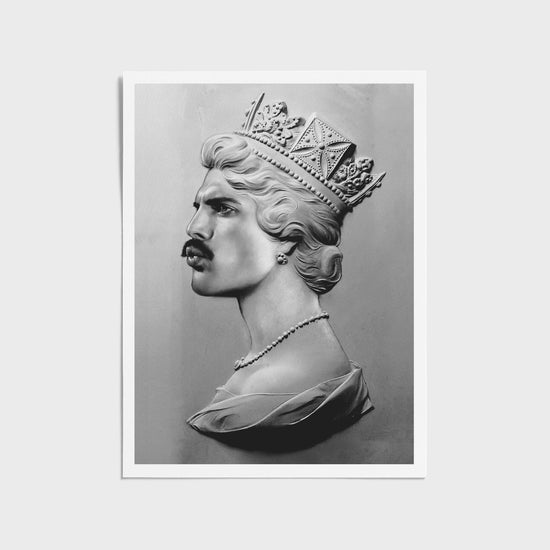 Freddie XL Monochrome | Freddie Mercury Print